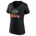 thumbnail image 2 of Women's Black Florida Gators Lockup Team V-Neck T-Shirt, 2 of 3