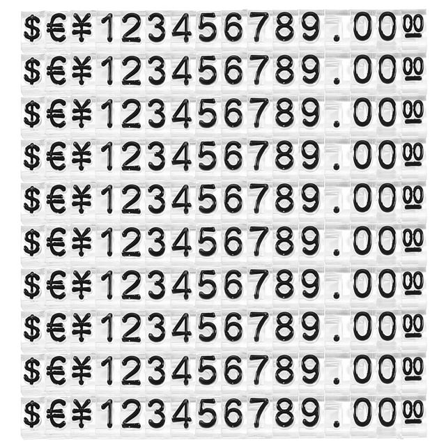 20Pcs Price Displaying Cube Counter Stand Price Tag Plastic Price Display Block