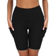 thumbnail image 3 of Leggings cortos Leggings deportivos para mujer Pantalones cortos de yoga de verano Pantalones de correr de cintura alta con bolsillos Pantalones cortos Entrenamiento de gimnasia Fitness Jogging Correr JFHHH pequeña, 3 of 5