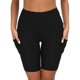thumbnail image 3 of Leggings cortos Leggings deportivos para mujer Pantalones cortos de yoga de verano Pantalones de correr de cintura alta con bolsillos Pantalones cortos Entrenamiento de gimnasia Fitness Jogging Correr JFHHH pequeña, 3 of 5