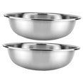 thumbnail image 5 of HEMOTON Large Stainless Steel Mixing Bowl for Kitchen Use with Smooth Edges and Practical Design 2 Pcs Silver, 5 of 8