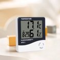 thumbnail image 4 of Btafrte Termómetro digital para interiores Higrómetro HTC-1 Medidor humedad y temperatura ambiente Reloj, 4 of 9