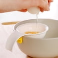 thumbnail image 3 of Flmtop Creative Spoon Shape Egg White Separator Yolk Filter Sieve Divider Kitchen Tool, 3 of 7