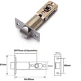 thumbnail image 1 of Tubular Mortice Latch, Door Latch, Mortice Latch, Adjustable Latch Size 60/70mm, For Lever Door Handles - Ya01, 1 of 2