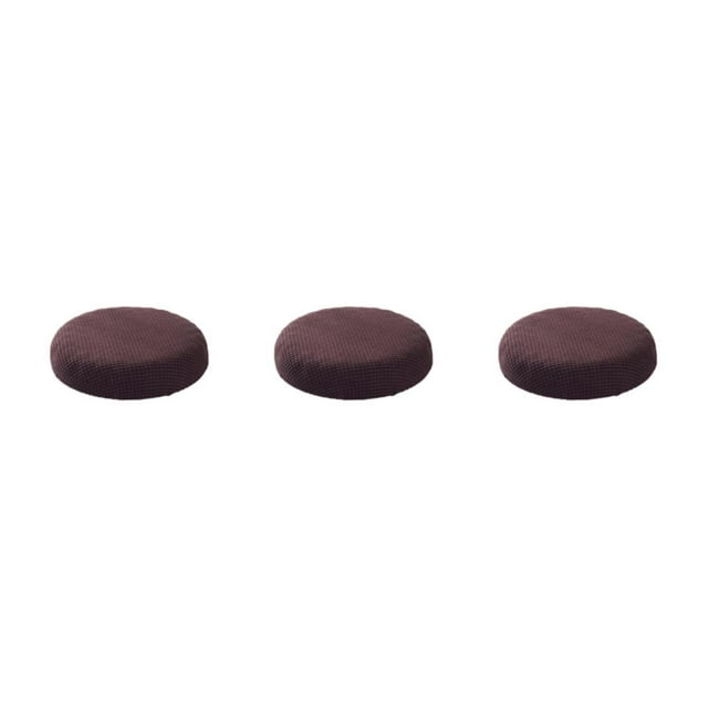 kurtrusly Stylish Round Cushions For Stools – Seating Experience Stool Cushions Polyester Seat Covers Mild Waterproofing dark coffee 3Set