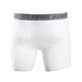 thumbnail image 3 of Under Armour Men's Charged Cotton Stretch 6" 3-Pk Boxerjock White/Red Large, 3 of 4