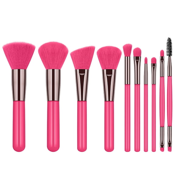 Qliuoazw Makeup Brush Makeup Tool Set Big Brush Beauty Brush 10pcs