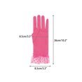 thumbnail image 2 of Guantes cortos de encaje para mujeres INSPIRE CHIC con lazo, guantes de malla con lunares para bodas y fiestas de té, talla única, rosa intenso, 2 of 6