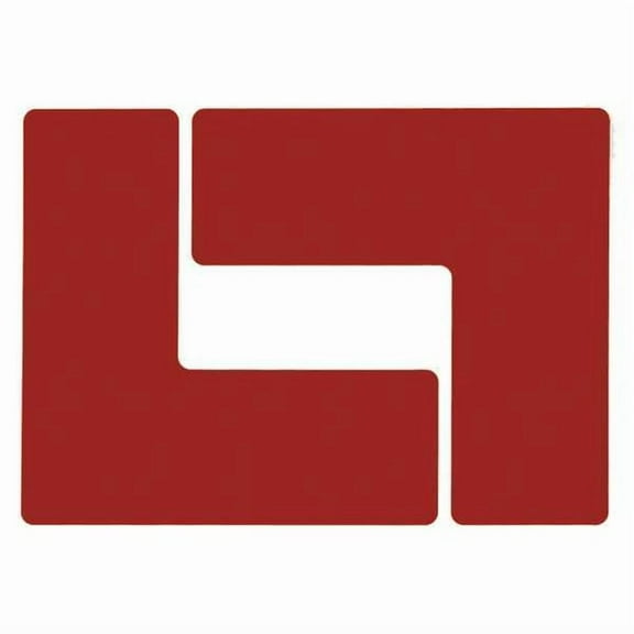 Brady Floor Tape,Red,3 inx8 in,L,PK20 104442