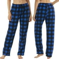 thumbnail image 5 of LNFINTDO Pajamas Pants for Women Fleece Pajama Bottoms Pj Pants Soft Warm Pjs Loungwear Sleep Pants, 2 Pack, Red & Blue Plaid, X-Large, 5 of 7