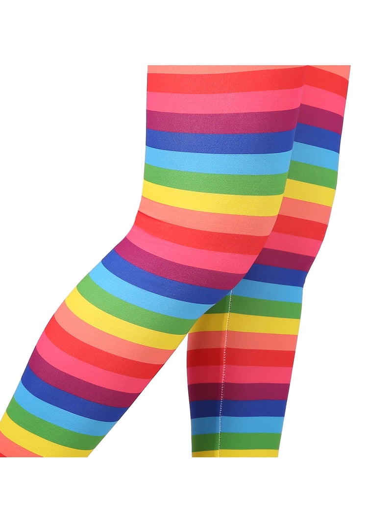 Cosey Festival Leggings Galaxy Rainbow - Taglia Unica Donna, Elastici, In Poliestere Ed Elastan - Perfetti Per Festa, Yoga E Tempo Libero