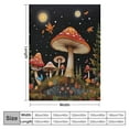 thumbnail image 4 of ARISTURING Mushrooms Throw Blanket Lightweight Warm Flannel Blankets Cozy Soft Blanket Gifts for Women Men Girls Boys, 4 of 6