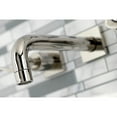 thumbnail image 4 of Kingston Brass KS6126DFL NuWave Double-Handle Wall Mount Bathroom Faucet, Polished Nickel, 4 of 8