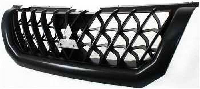 Grille Assembly Compatible With 2000-2001 Mitsubishi Montero Sport Painted Black Shell and Insert