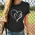 thumbnail image 2 of JIUKE Valentines Day Shirts for Women Casual Long Sleeve Graphic T-Shirts Crew Neck Summer Plain Tops, 2 of 7