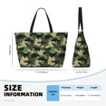 thumbnail image 4 of Daiia Camouflage Dinosaur Beach Travel Bag - Water-Resistant Beach Bag, Lightweight Tote with 7 Pockets for Women and Men - Gym,Pool,Camping,Reusable Grocery Bag, 4 of 7