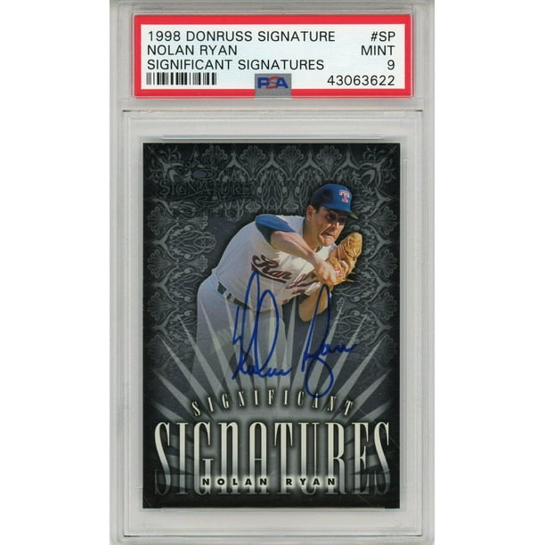 22秋冬新作 Nolan Significant Signature Donruss 1998 Ryan 00 Refractor Auto Donruss Www Powerplusair Com Au