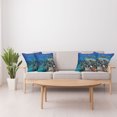 thumbnail image 4 of Ambesonne Fish Throw Pillow Cover 4 Pack, Tropical Turtle Water, 16", Multicolor, 4 of 6