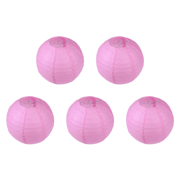 Lámpara Papel 4 Pulgadas Plegable para Fiesta Boda () Rosa
