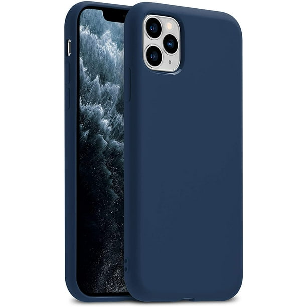 iPhone 11 Pro Case, GMYLE Smooth Gel Silicone Cover Cases Camera Protection Shockproof Slim Thin Light Compatible for Apple iPhone 11 Pro 2019 5.8" inches (Navy Blue) - Walmart.com