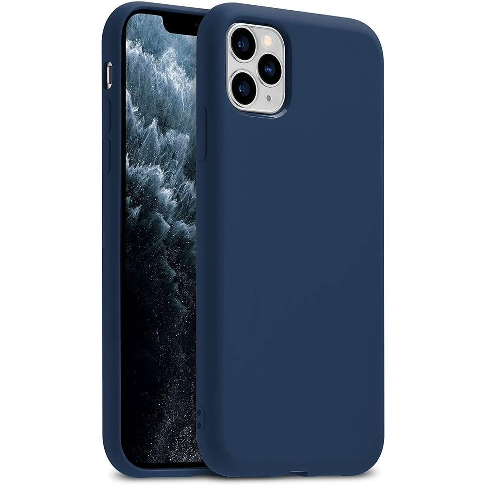 iPhone 11 Pro Case, GMYLE Smooth Gel Silicone Cover Cases Camera Protection Shockproof Slim Thin