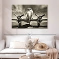 thumbnail image 2 of Elephant Stock Vintage Airplane Wall Art - Horizontal Canvas Wall Art - Living Room Wall Decor - Transportation Canvas - Brown And Gray Decor - 48" x 32", 2 of 8
