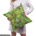 thumbnail image 5 of Floral Fabric by the Yard Upholstery, Blooming Berries Flowers and Leaves on Branches, Decorative Fabric for DIY and Home Accents, Lime Green Multicolor by Ambesonne, 5 of 5