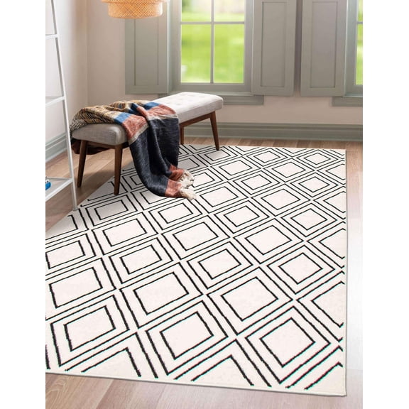 Tapis ECARPET d'Intérieur Géométrique Moderne, Collection Macy