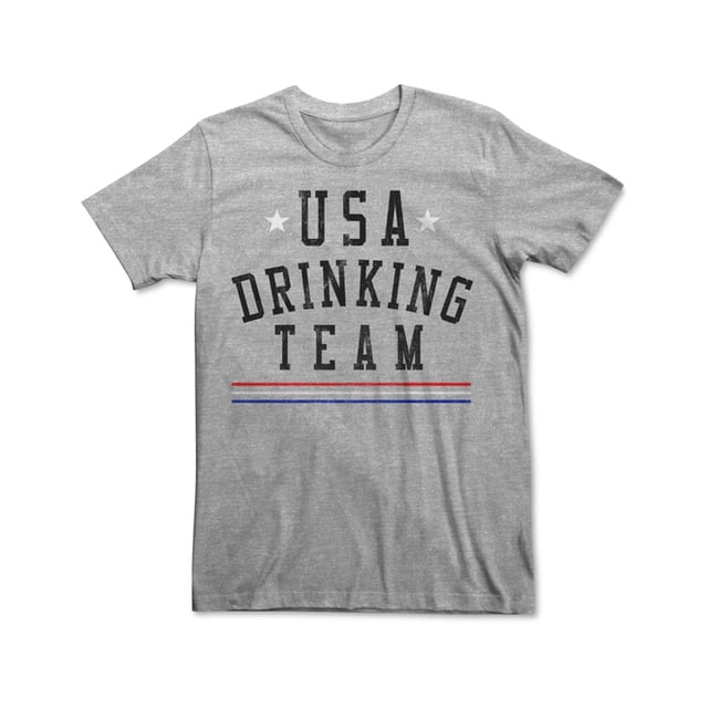 Fifth Sun - Camiseta gráfica para hombre del equipo de bebidas de EE. UU., gris, mediana