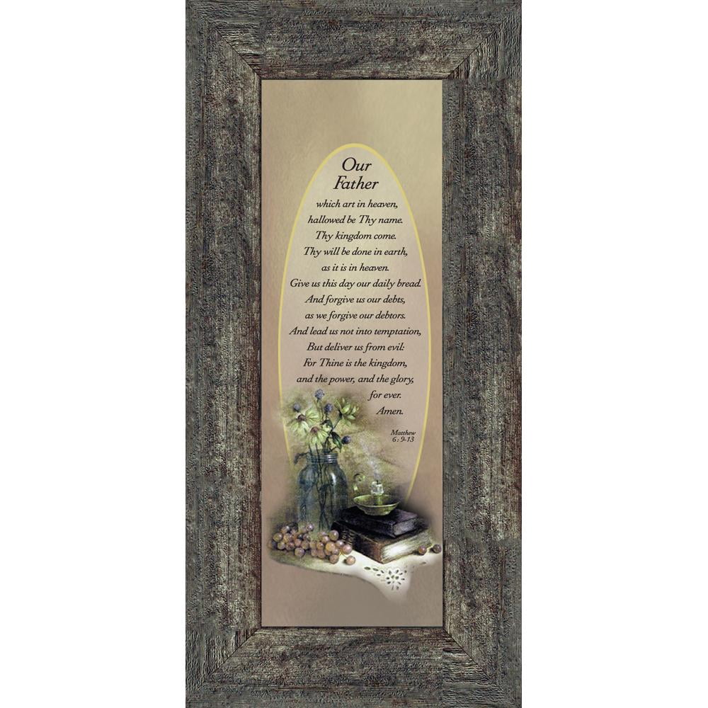 The Lord S Prayer Our Father Prayer Bible Verses Wall Decor 6x12 7730 Walmart Com Walmart Com