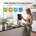 thumbnail image 6 of 11-in-1 Electric Ice Cream Maker with 8 programs, mixes and churns ingredients, 3 pints frozen dessert grade, includes recipe and 3 20-ounce cups. (White), 6 of 8