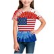 thumbnail image 5 of Odeerbi Chicos Niñas 4 de Julio Camiseta Manga Corta Día de La Independencia Camiseta Gráfica, 5 of 6