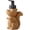A, variant on NovaBreeze Cute Squirrel Ceramic Foaming Soap Dispenser, Refillable Pump Lotion Bottle for Bathroom Kitchen Counter Decor(Blue)