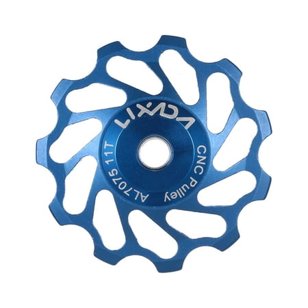 Lixada MTB Road Bike Ceramic Pulley 7075 Aluminum Alloy Rear Derailleur 11T Guide Cycling Ceramics Bearing Jockey Wheel