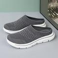 thumbnail image 3 of Mepaouo Orthopedic Mule Clogs for Women Knit Walking Slip on Sneakers Backless Shoes with Arch Support, 3 of 7