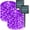 Purple, variant on Red Solar Fairy Lights Outdoor Waterproof, 2 Pack Each 33ft 100 LED Solar String Lights, 8 Modes Silver Wire Solar Twinkle Lights for Halloween Christmas Patio Garden