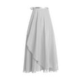 thumbnail image 2 of Teissuly Women Wrap Skirt Ladies Long Skirts Chiffon Dance Sheer Skirt Summer Beach High Waisted Skirts, 2 of 7