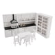 thumbnail image 2 of Juguete para jugar a las casitas, casa de muñecas en miniatura, cocina/comedor, muebles, Kit de decoración, 1/12, 2 of 8