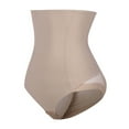 thumbnail image 4 of Women's Natural Shaping Girdle 3 Rows Hooks High Rise Butt Lifter Mesh Tight Fitting Panties Underwear NUDE L, 4 of 6