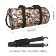 thumbnail image 2 of Balery lips record rock Skull Bolsa de Gimnasio para Mujeres y Hombres, Bolsa de Viaje Impermeable, Bolsa de Fin de Semana con Compartimento para Zapatos y Bolsillo Húmedo, 2 of 6