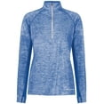 thumbnail image 2 of Holloway Sportswear M Womens Electrify Coolcore® 1/2 Zip Pullover Royal Heather 222774, 2 of 5