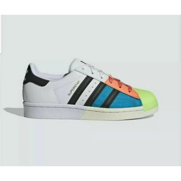 Ad-id-as Originals Superstar J Sneakers Shoes Neon FX8780 Men's Size 5.5 Women's 7