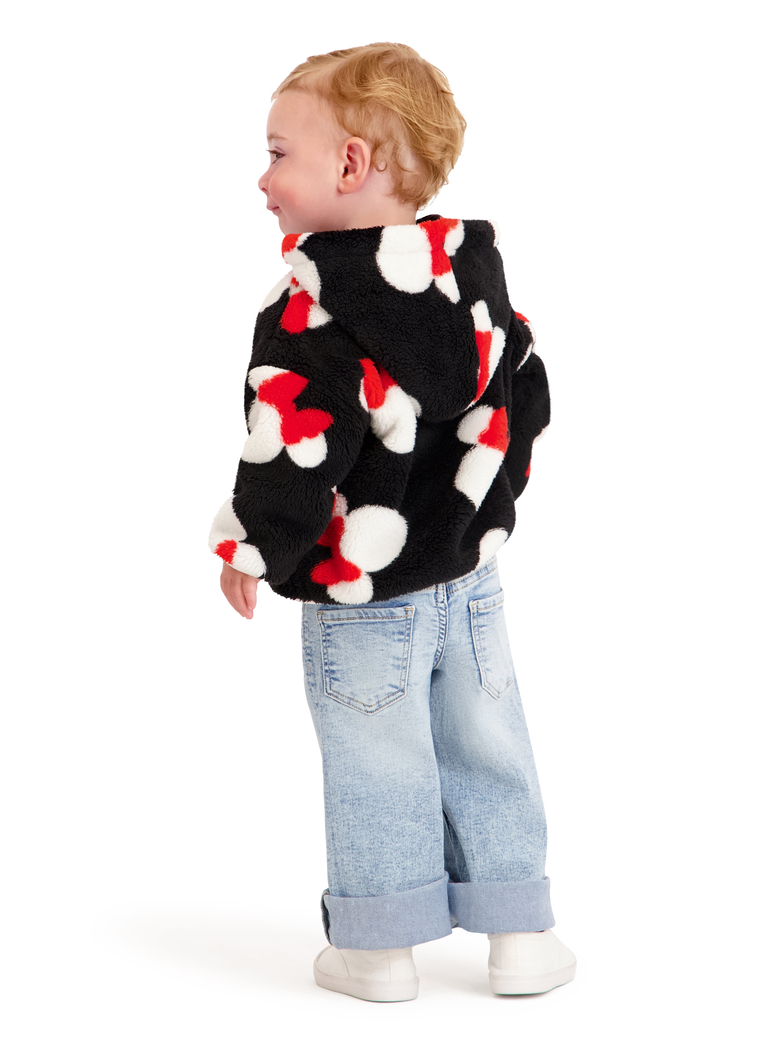 Minnie Mouse Toddler Girls Sherpa Jacket, Sizes 12 Months - 5T