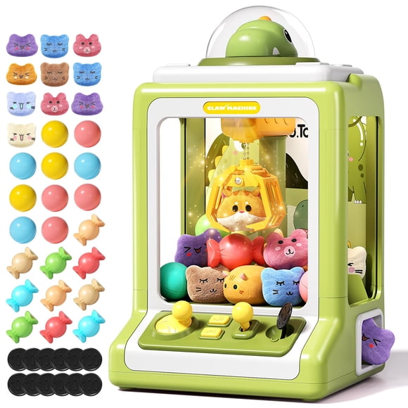 Mini máquina expendedora Claw Machine Jovow con monedas de juego y música para niños
