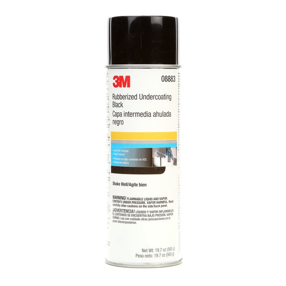3M Rubberized Undercoating, 08883, 19.7 oz (560 g) Net Wt, 6 per case