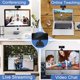 thumbnail image 3 of Cámara web USB con micrófono para PC, enfoque automático, 1080P HD, gran angular, con micrófono para computadora portátil, escritorio y Mac., 3 of 5