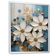 thumbnail image 2 of Designart "Delightful Crafted Poinsettias III" Poinsettias Floater Framed Canvas Prints, 2 of 5