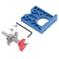 thumbnail image 3 of Hole Drill Guide, Simple Adjustment 8mm Shank Hinge Jig  For Door, 3 of 8