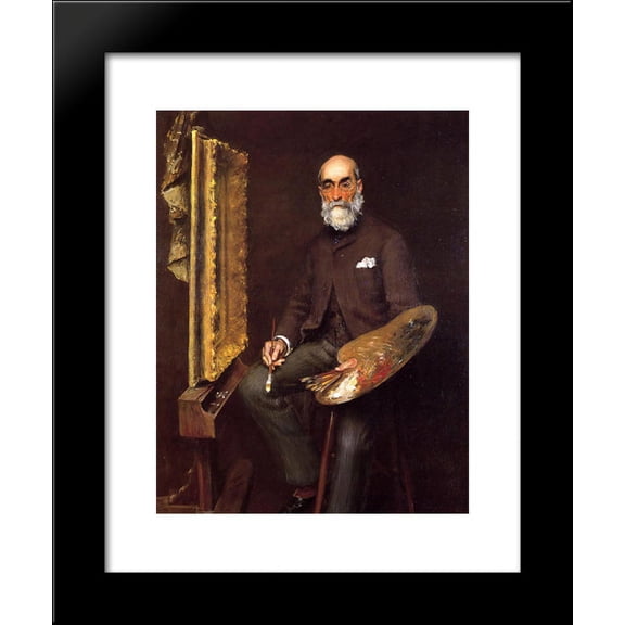 Portrait of Worthington Whittredge 20x24 Framed Art Print by William Merritt Chase
