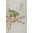 thumbnail image 2 of Addison Rugs Dream Shag Premium Machine Washable Transitional Dog & Tree Taupe Rectangle Rug, 3' x 5', 2 of 8